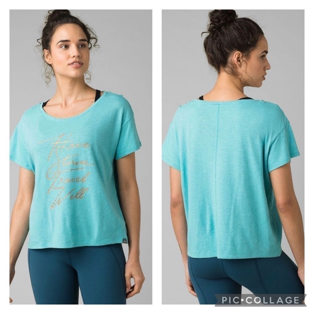 PRANA / Chez Tee Azurite Travel Well Tee Size S